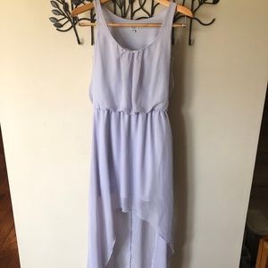 High low lavender flowy dress